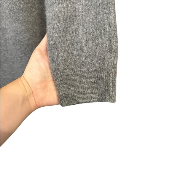 41 Hawthorn Charcoal V-Neck Women’s Cashmere Sweater XL - Picture 6 of 8